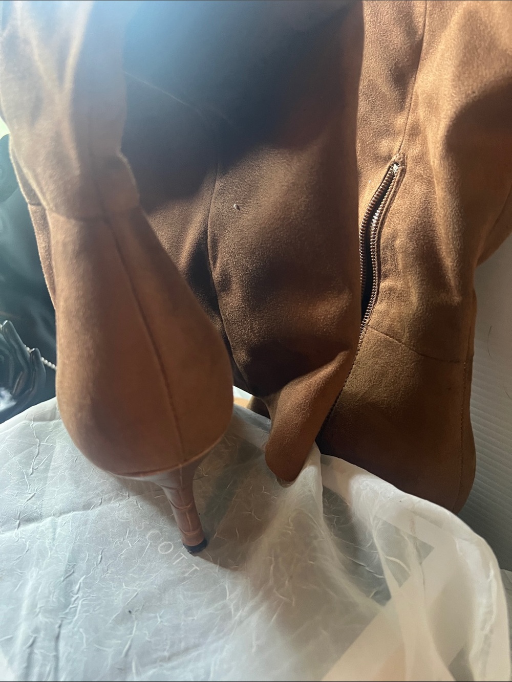 Nine West Tall Brown Over-the-Knee Boots - Picture 3 of 5